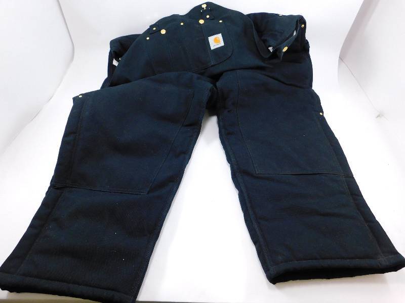 lot 6 image: Carhartt 48 X 30 Quilt-Lined Bibs