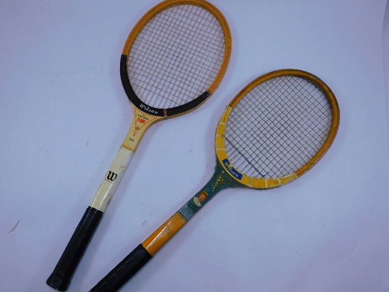 lot 55 image: Vintage Tennis Rackets - Wilson