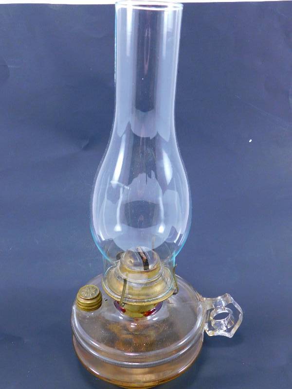 lot 67 image: Vintage Glass Lantern