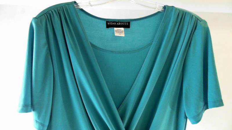 lot 320 image: Womens Wearabouts Aqua Blue Colored Dress Size 18 RN #98487