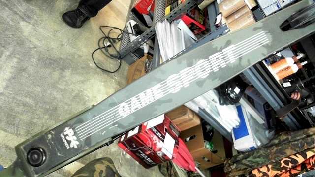 lot 33 image: PSE Pulsar Graphite Compound Bow with Hawkeye Sight