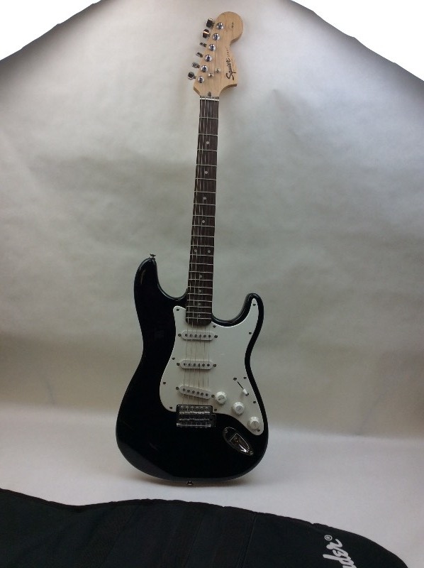 lot 82 image: Squier Strat by Fender Guitar - Afffinity 20th Anniversary edition, 2002