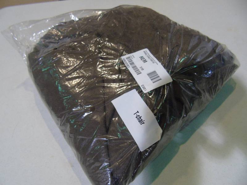 lot 33 image: Serta Smooth Suede T-Cushion Chair Slipcover - Chocolate Color