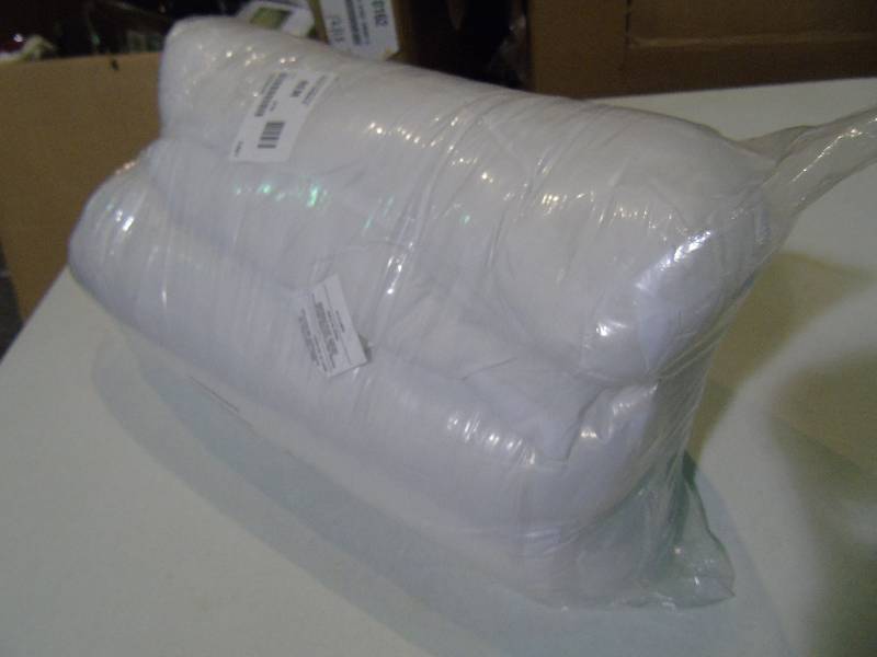 lot 35 image: Pair Rolled Standard Pillows