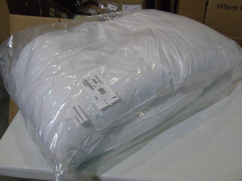 lot 39 image: Feather  Down Gusset Pillow 2-Pack - King
