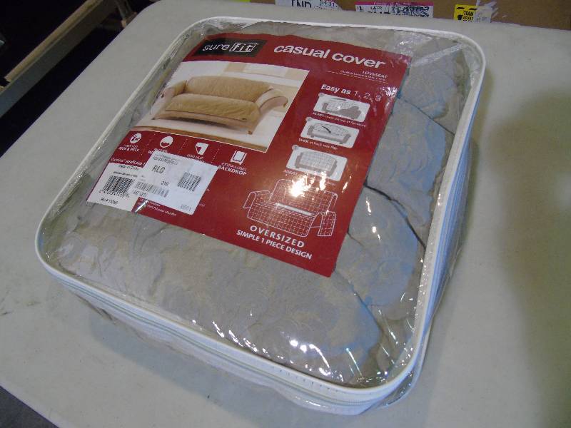 lot 90 image: Sure Fit Ultimate Waterproof Suede Recliner Cover - Taupe Color