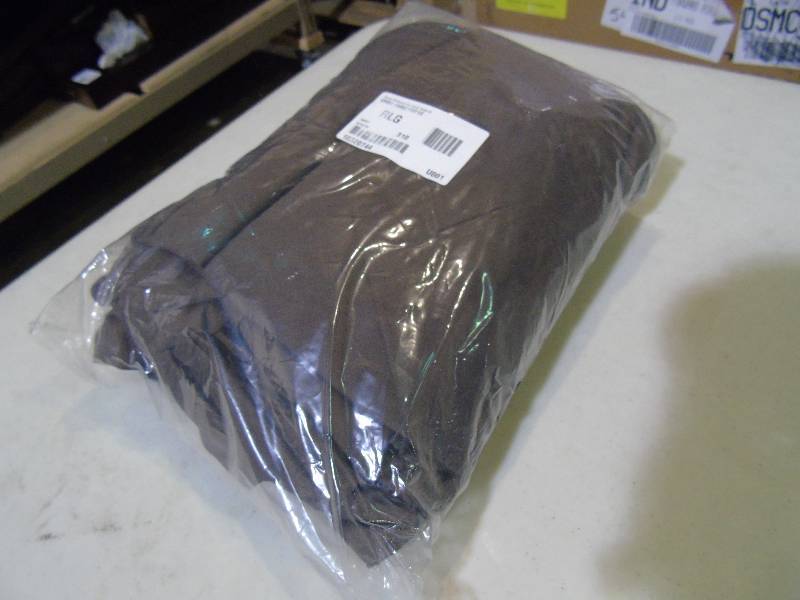lot 92 image: Serta Relaxed Fit Cotton Duck Sofa Slipcover - Chocolate Color