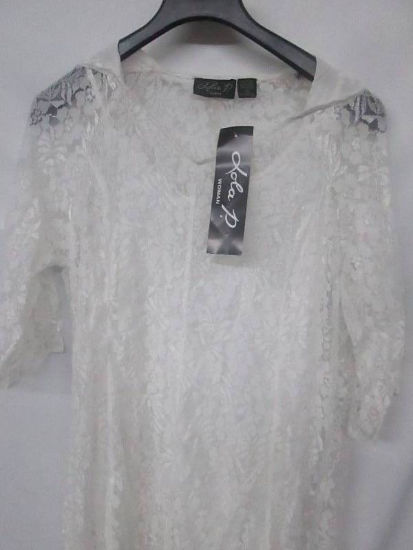 lot 95 image: Lola P Womens Plus Hankie Hem Dress
