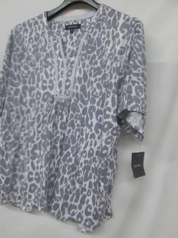 lot 89 image: Ellen Tracy Animal-Print 2-pc. Tunic Pajama Set