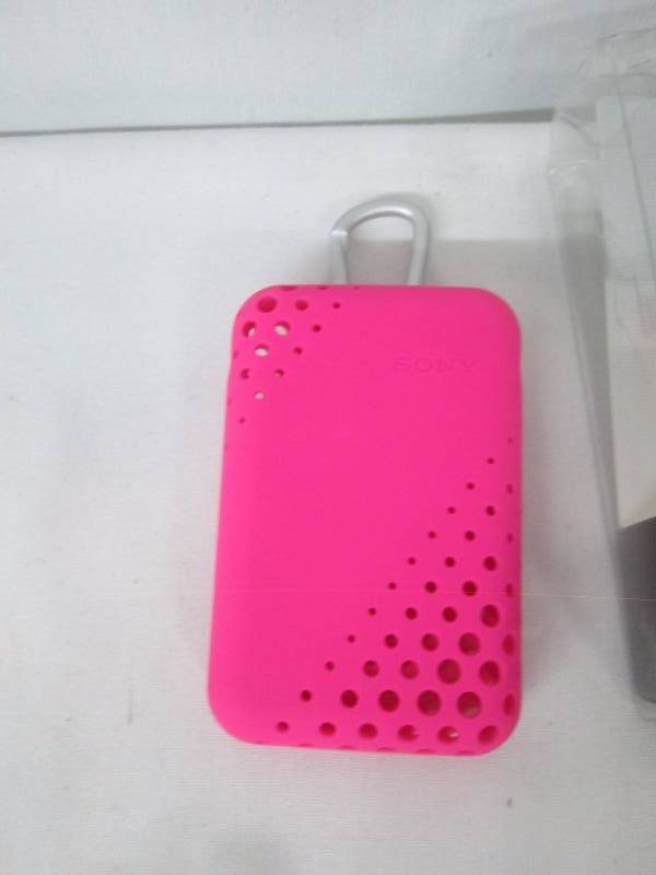 lot 71 image: Sony Cyber-shot Digital Camera Case in Pink
