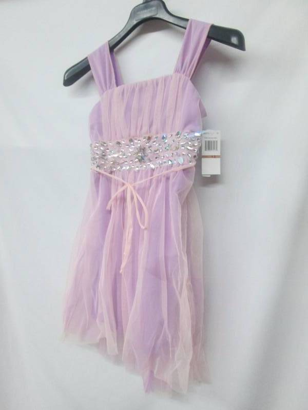 lot 64 image: My Michelle Juniors Hi-Low Party Dress with Jeweled Wristband