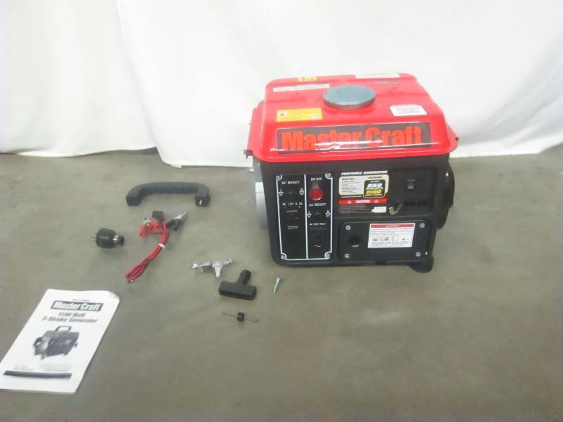 lot 14 image: Master Craft 1100 Peak850 Running Watts Gas Generator