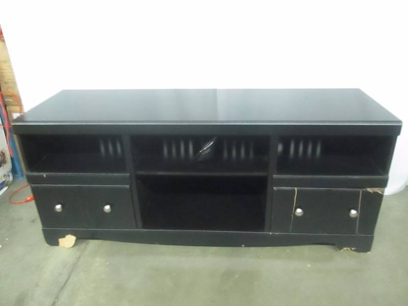 lot 13 image: Ashley Furniture Shay TV Stand with Fireplace Option