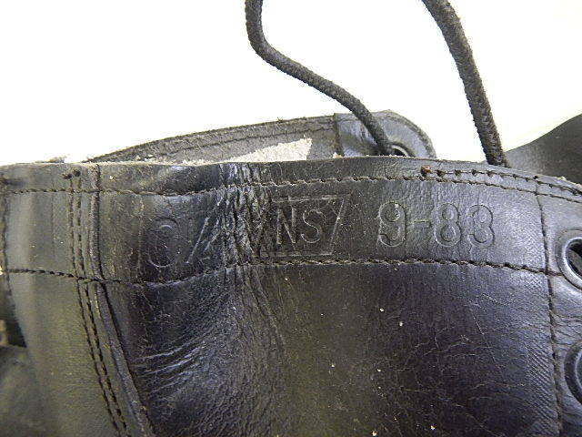 lot 54 image: Vintage 1980s Black Leather Combat Boots Size 10.5