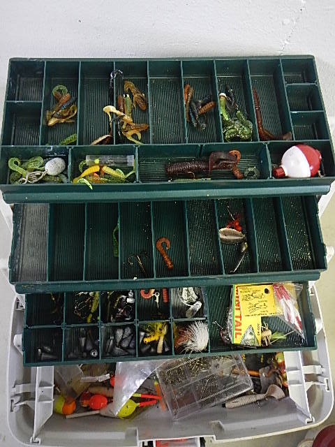 lot 72 image: Plano Tackle Boxes and 2 Poles