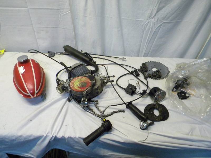 Bicycle Motor and Gas Tank