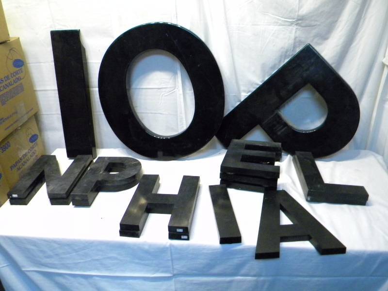 Plastic Letter Decor Lot