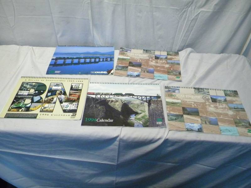 Burlington Northern Railroad Calendars