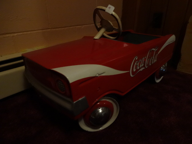 vintage coca cola pedal car