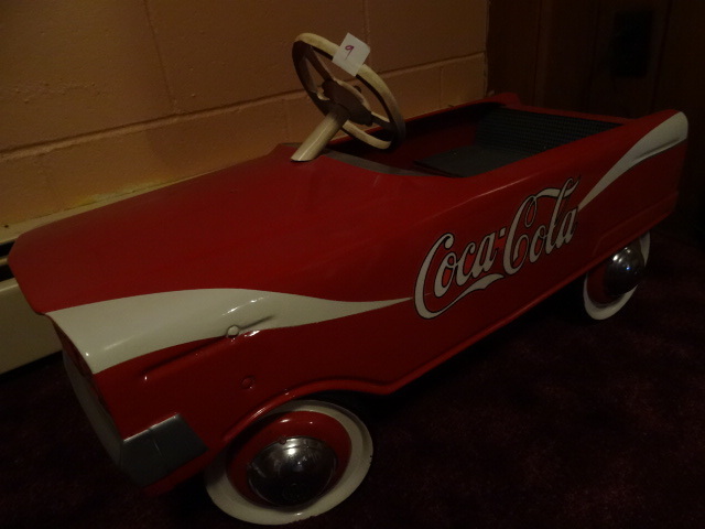 vintage coca cola pedal car