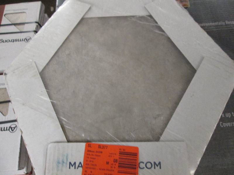 1 box of marazzi hex porcelain floo...
