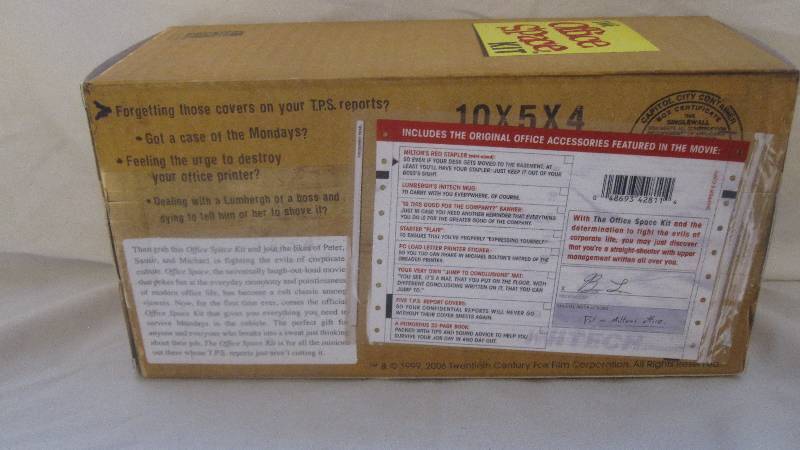 lot 18 image: Rare novelty Office Space Kit
