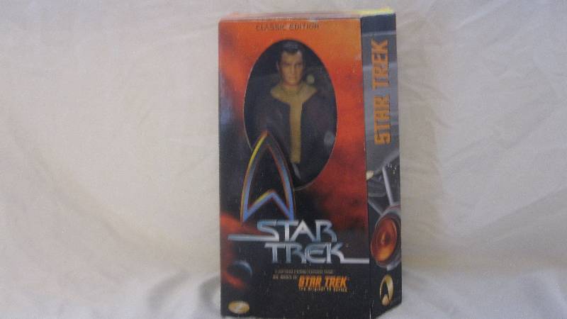 lot 28 image: 1999 Playmates Star Trek Classic Edition Christopher Pike Figure
