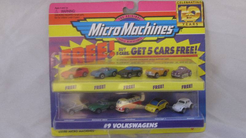 lot 46 image: Sealed pack of  vintage Volkswagen Micro Machines