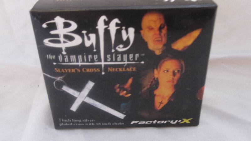 lot 56 image: NIB Factory X Buffy the Vampire Slayer, Slayers Cross necklace