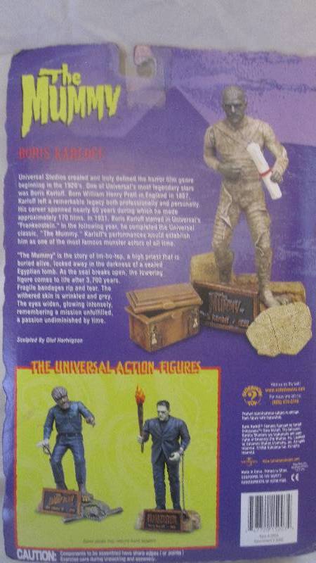 lot 68 image: Universal Studios Monsters Series 1 The Mummy Boris Karloff action figure