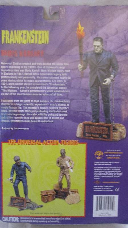 lot 71 image: Universal Studios Monsters Series 1 Frankenstein Boris Karloff action figure