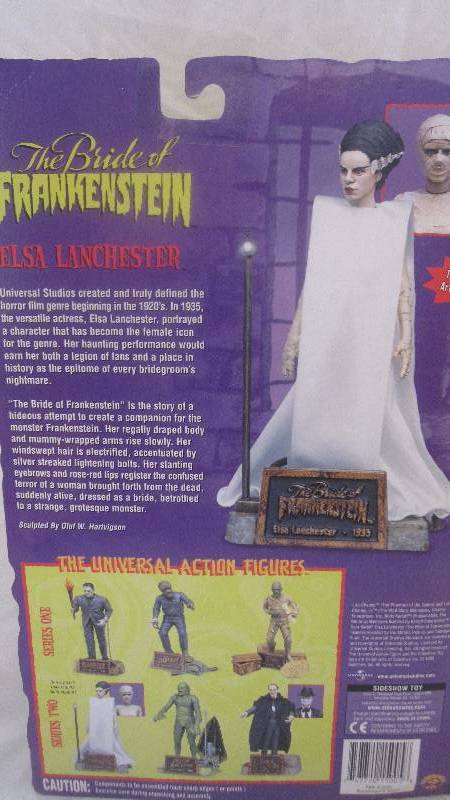 lot 74 image: Universal Studios Monsters Series 2 The Bride of Frankenstein Elsa Lanchester action figure