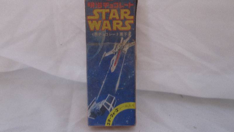 lot 91 image: Rare Vintage Japanese Star Wars chocolate covered peanuts box