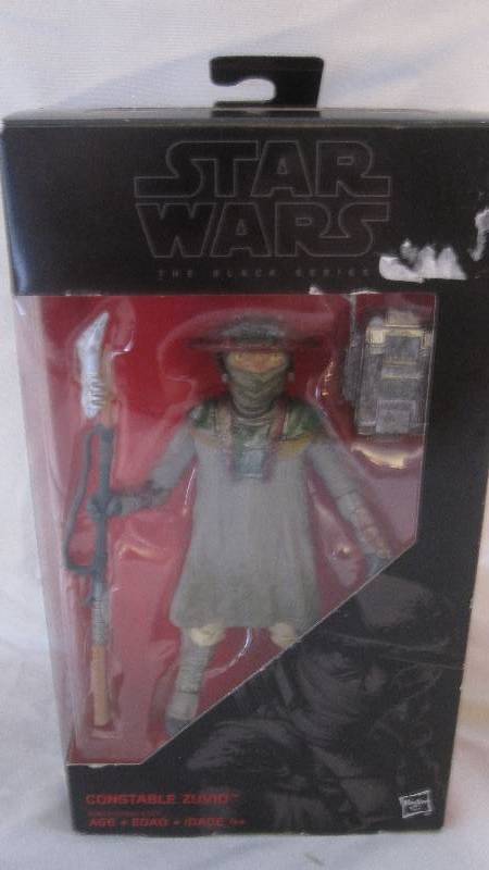 lot 93 image: Brand new Star Wars the Black Series Constable Zuvio action figure.