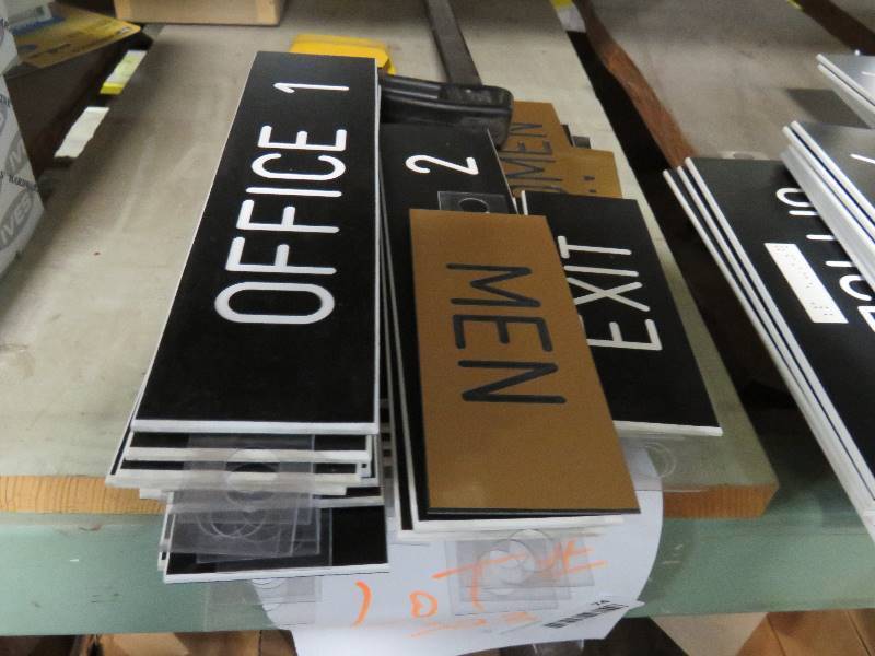 lot 74 image: Sign-It Engraved Plastics