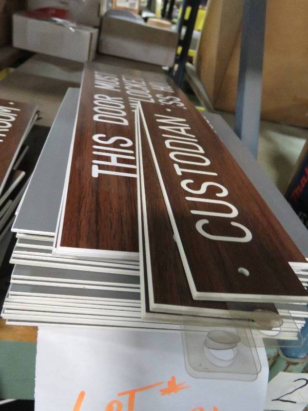 lot 77 image: Sign-It Engraved Plastics