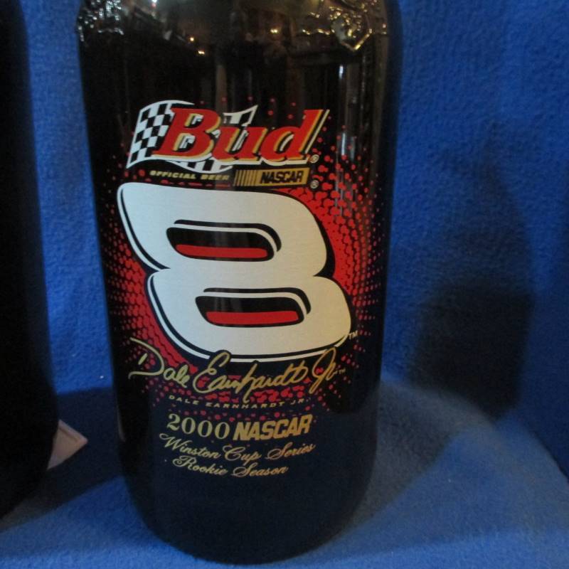 lot 34 image: (2) Dale Jr Budweiser Collectible Beer Pitchers