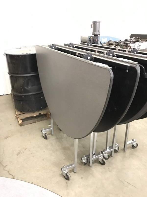 One round cafeteria table