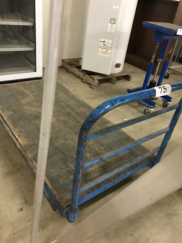 Metal warehouse cart.