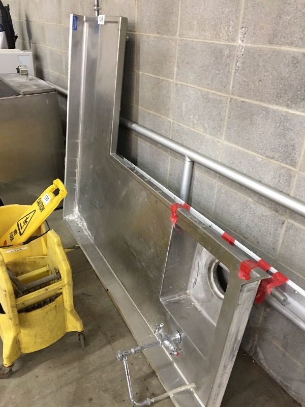 Stainless sink station