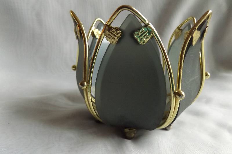 Partylite Black and Gold Candle Holders