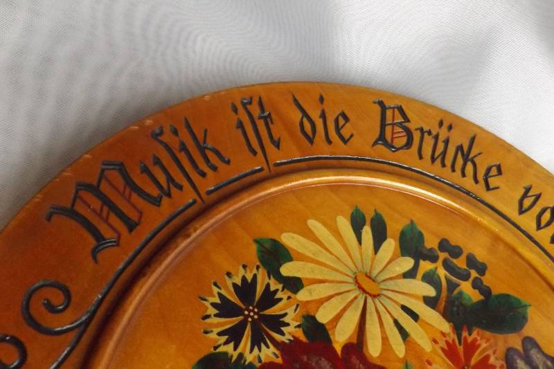 Wood Plate with Quote