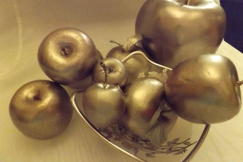 Candy Dish and Silver Appled