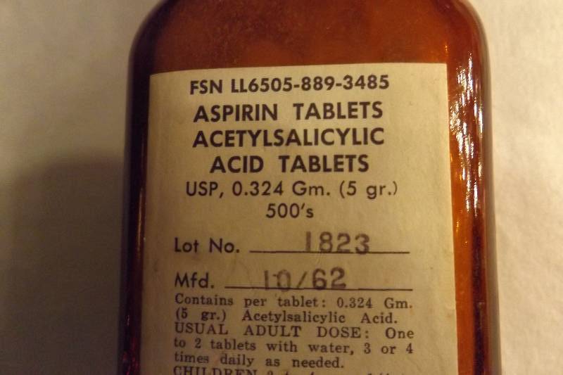 Medicine Bottle and Aspirin