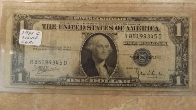 1935-C $1 Silver Certificate