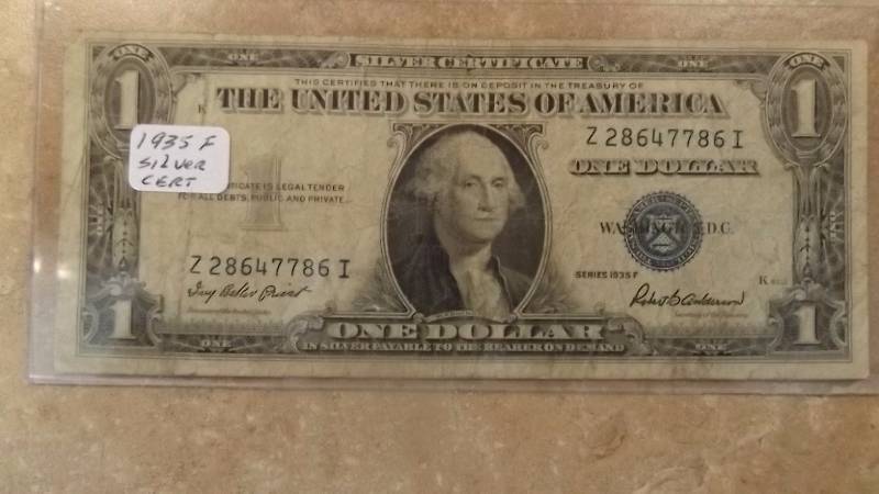 1935-F $1 Silver Certificate