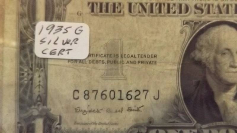 1935-G $1 Silver Certificate