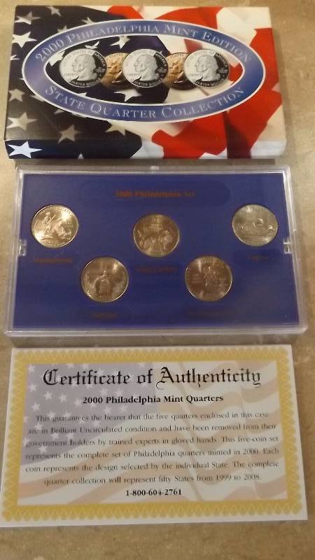 2000 Philidelphia Mint Edition State Quarter Collection