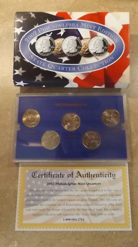 2002 Philidelphia Mint Edition State Quarter Collection