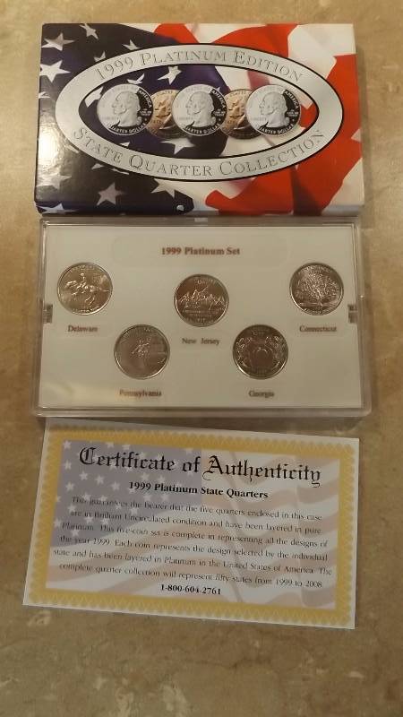 1999 Platinum Edition State Quarter Collection